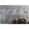 Image 4 : *(10) Assorted Glass Sealer Jars and Wooden Crate
