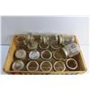 Image 3 : (24) Assorted Glass Jars and Wooden Crate