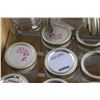 Image 4 : (24) Assorted Glass Jars and Wooden Crate