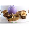 Image 1 : *Disney Kids Bounce Toy, (10) Woven Baskets and Bowls and (10) Assorted Knifes