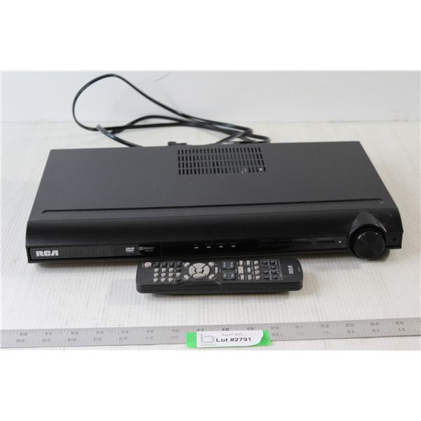 RCA DVD Player with Remote - Tested Turns On