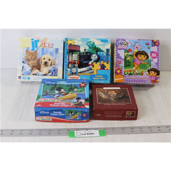 (5) Kids Puzzles - All As Is