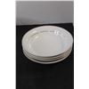 Image 3 : Regent Fine China - (8) Plates, (4) Cups, (4) Small Plates, (4) Small Soup Bowls, Crystal Cut Glass 
