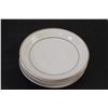 Image 4 : Regent Fine China - (8) Plates, (4) Cups, (4) Small Plates, (4) Small Soup Bowls, Crystal Cut Glass 