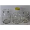 Image 3 : (6) Glass Jars, Plastic Cookie Jar, Teapot