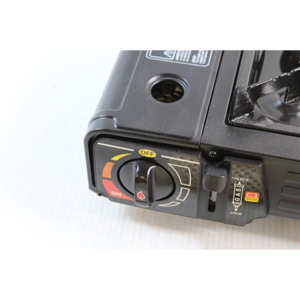 Power Fist Two Burner Butane Stove and (2) Grip Mats