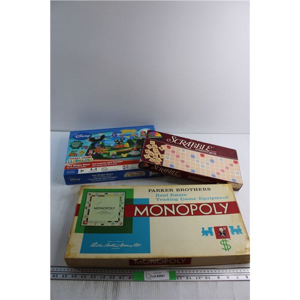 Disney Club House, Monopoly and Scrabble Games