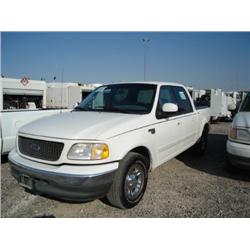 FORD F150 LARIAT SUPER CREW CAB PICK UP, s/n 1FTRW07L81KD65392: