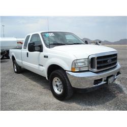 FORD F250XL SUPER DUTY SUPER CAB 4 DOOR 4X4 PICKUP, s/n 1FTNX21FX2EB93019: