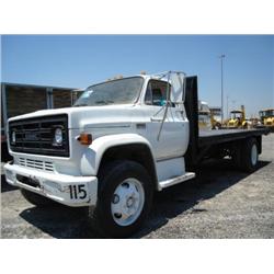 GMC 6500 S/A FLATBED TRUCK, s/n 1CE677V563184: