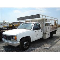 GMC 3500 FLATBED TRUCK, s/n 1GDHC34N7NE541991: