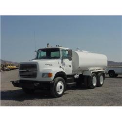 FORD AEROMAX L9000 4000 GALLON T/A WATER TRUCK, s/n 1FTYS95V5TVA22217: