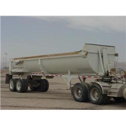 CLEMENT T/A ROUND BOTTOM FRAMELESS END DUMP TRAILER, s/n 5C2BB33BX1M002950: