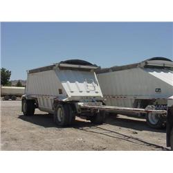 CPS  2 AXLE BOTTOM DUMP PUP TRAILER, s/n 4Z4615626VP000080: