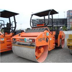 HAMM HD90 TANDEM SMOOTH DRUM VIBRATORY COMPACTOR, s/n 44492: