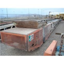 GOODFELLOW 36in. X 60ft. LATTICE FRAME STACKING CONVEYOR, s/n 3660S02176: