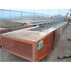 GOODFELLOW 36in. X 60ft. LATTICE FRAME STACKING CONVEYOR, s/n 3660S02178: