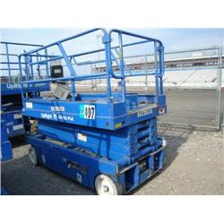 UPRIGHT X26N 2X4 ELECTRIC SCISSOR LIFT, s/n 16554: