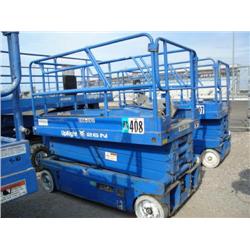 UPRIGHT X26N 2X4 ELECTRIC SCISSOR LIFT, s/n 16555: