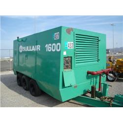 SULLAIR 1600DTO PORTABLE AIR COMPRESSOR, s/n 004-97271: