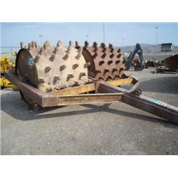 60in. DOUBLE DRUM PULL TYPE SHEEPFOOT ROLLER