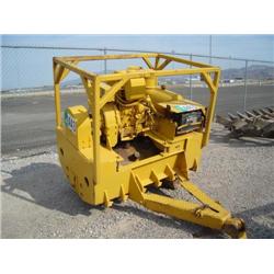 ESSICK VF54TDD PULL TYPE VIBRATORY SHEEP FOOT COMPACTOR, s/n 728-00728: