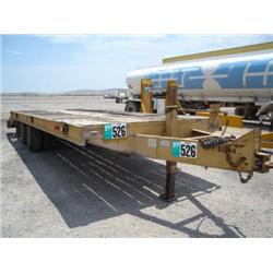 BELSHE T/A DUAL WHEEL EQUIPMENT TRAILER, s/n 16JF01823J1019506: