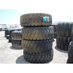 (4) 20.5R25 MICHELIN XHA TIRES