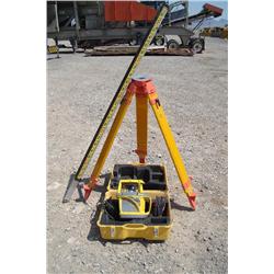 SPECTRA LASER GL710 SINGLE PLANE LASER W/TRIPOD AND GRADE ROD