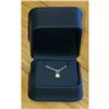 Image 1 : Gold Citrine Pendant Necklace with Garnet Accent - 10kt Yellow Gold