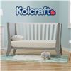 Image 1 : Premium Convertible Crib - White/Gray Contour Rockwell