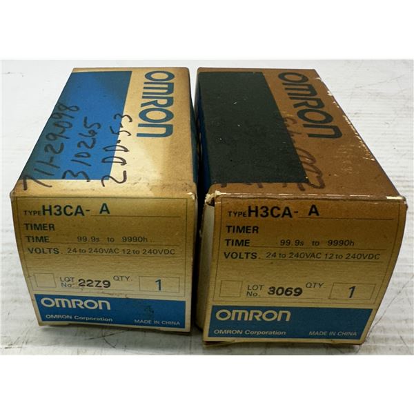 (2) Omron #H3CA-A Timers