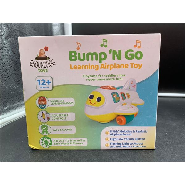 Groundhog Toys Bump 'n Go Learning Airplane Toy