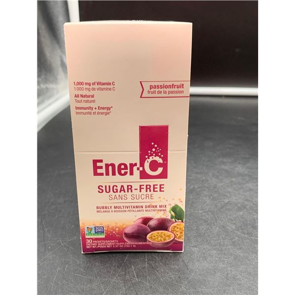 EnerC Sugar Free Bubbly Multivitamin Drink Mix (30 Packets) Passionfruit