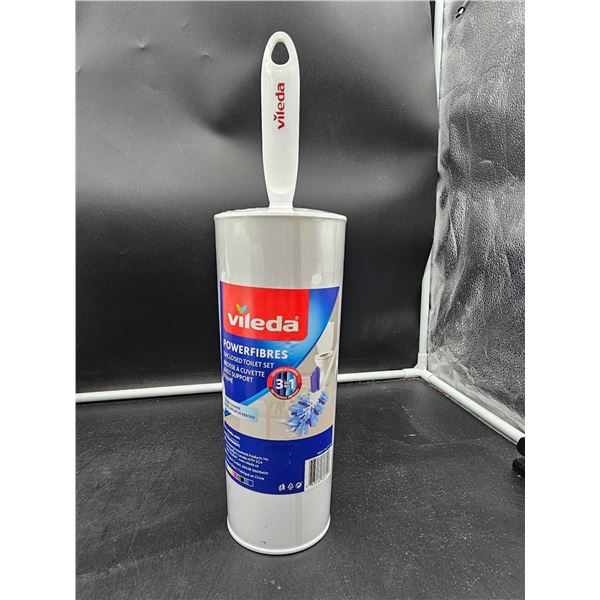 Vileda Powerfibres Enclosed Toilet Set