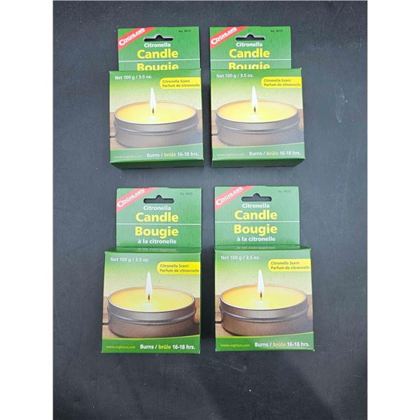 Coghlans Citronella Candle (4ct x 100g)