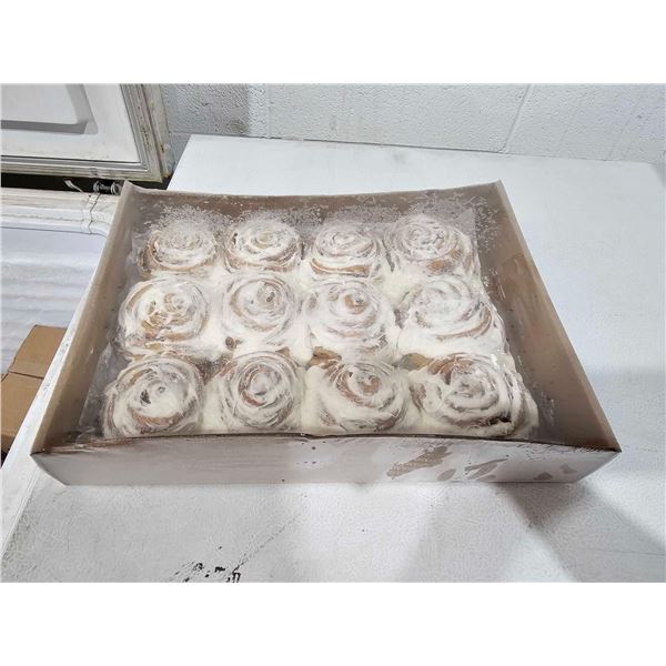 ***FROZEN*** Large Pre Baked Cinnamon Buns with Cream Cheese Frosting 12 Count