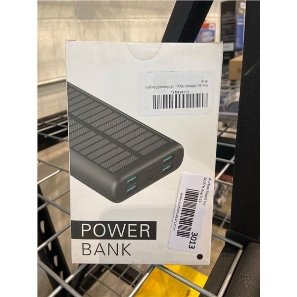 Solar powered power bank