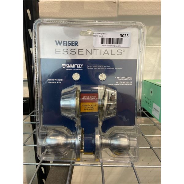 Weiser Essentials Smart Key and Dead Bolt