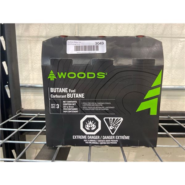 Woods Butane Fuel 3 x 227g