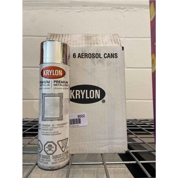 Krylon Premium Metallic Original Chrome Paint 6 x 227g