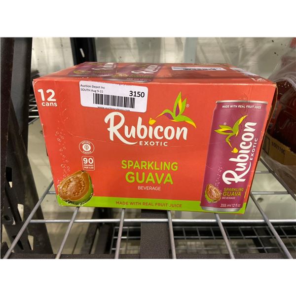 Rubicon Exotic Sparkling Guava Beverage 12 x 355ml
