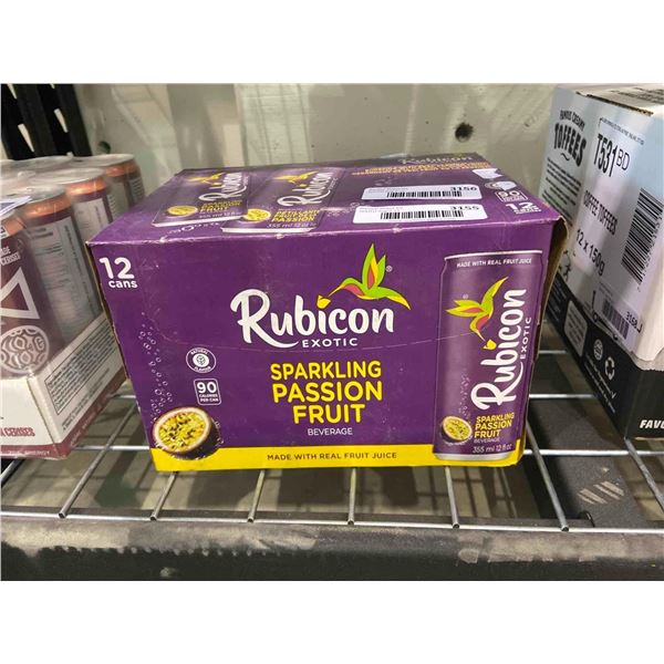 Rubicon Sparkling Passion Fruit Beverage 12 x 355ml