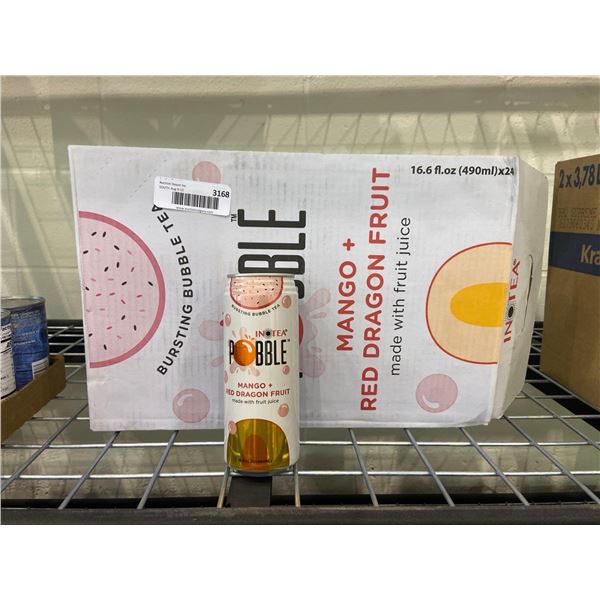 Pobble Mango + Red Dragon Fruit Bubble Tea 24 x 490ml