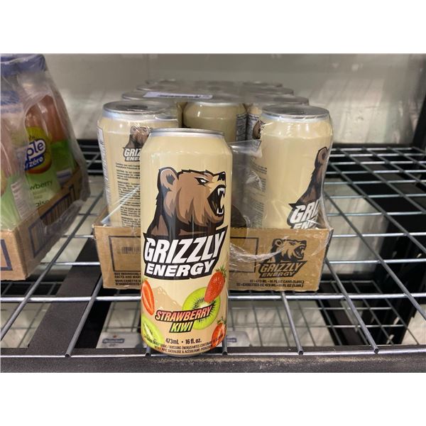 Grizzly Energy Strawberry Kiwi 12 x 473ml