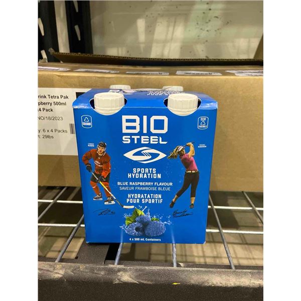 Bio Steel Blue Raspberry Sports Hydration 4 x 500ml
