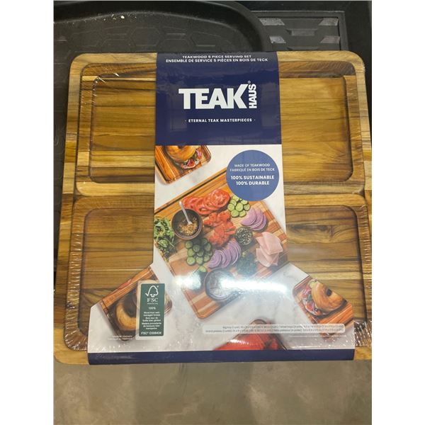 TeakWood�5 Piece Serving Set