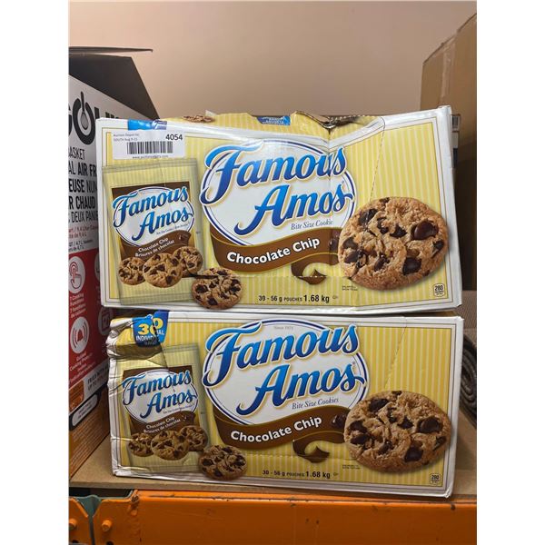Lot of 2 Famous Amos Chocolate Chip Cookies 60 x 56g