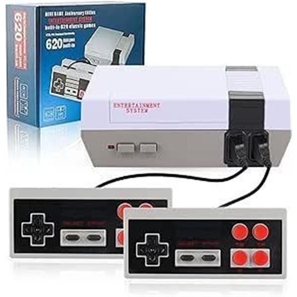 Retro Games Console,Classic Mini Console Built-in 620 Games Plug and Play TV Games with 2 Classic Ed