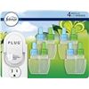 Image 1 : Febreze Plug In Air Freshener, Gain Original, Odor Eliminator & Scented Oil Refill, 1 Warmer + 4 Ref